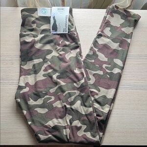 No Boundaries Camouflage Leggings - Green, Brown, Cream